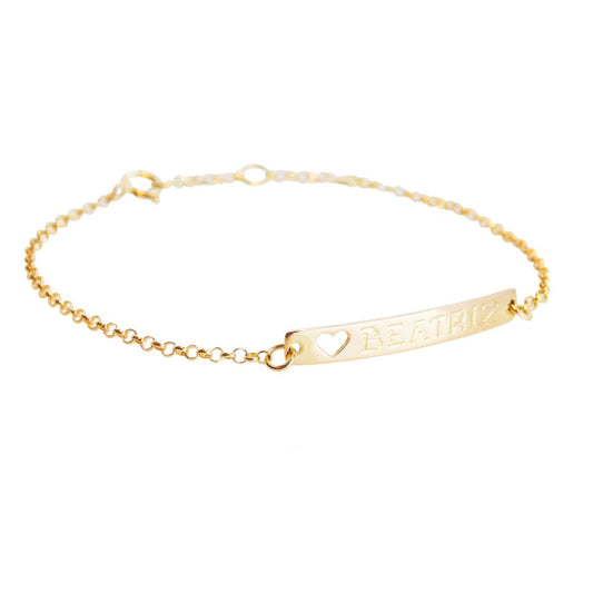 Pulseira de Ouro Bebe Melindrosa corrente Portuguesa em fundo branco