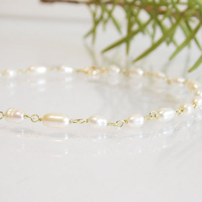 Pulseira Ouro 18k com pérolas