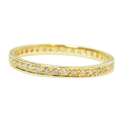 Anel de Noivado Ouro 18k com Diamantes de frente em fundo branco