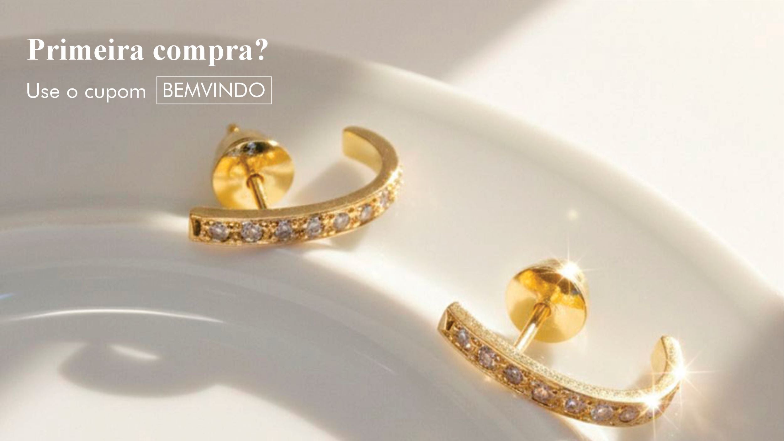 banner brinco ouro 18k diamantes