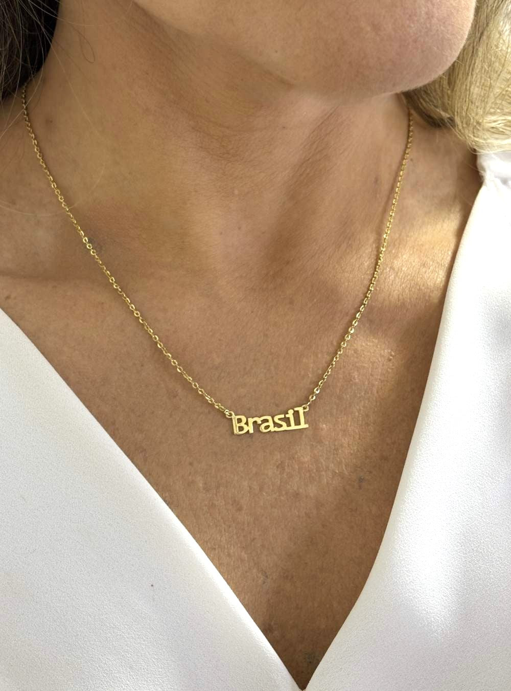 Colar da Copa Brasil Ouro 18k
