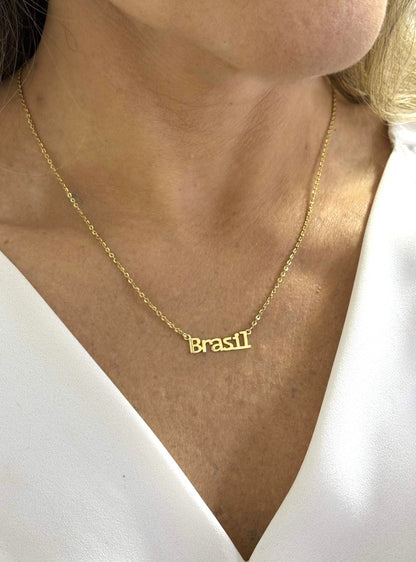 Colar da Copa Brasil Ouro 18k