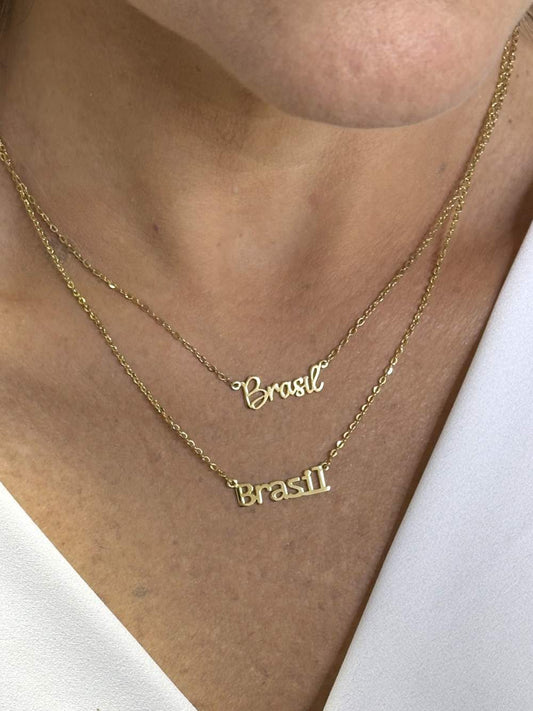 Colar da Copa Brasil Ouro 18k