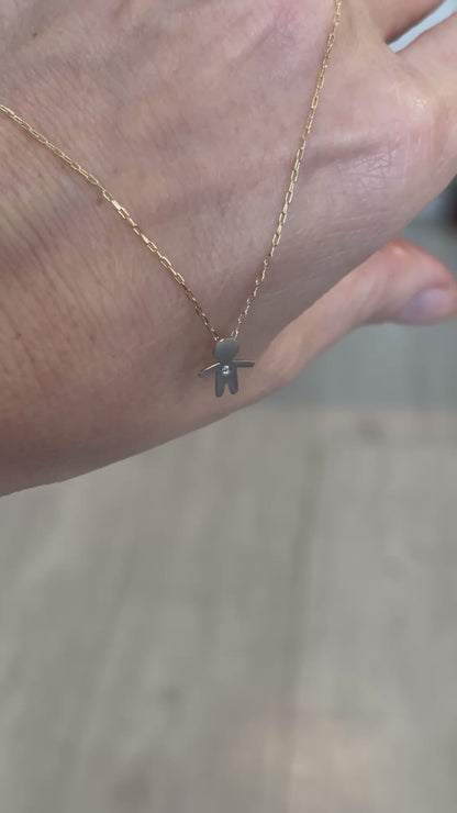 Colar Menino 1cm Diamante Cartier - Ouro 18k